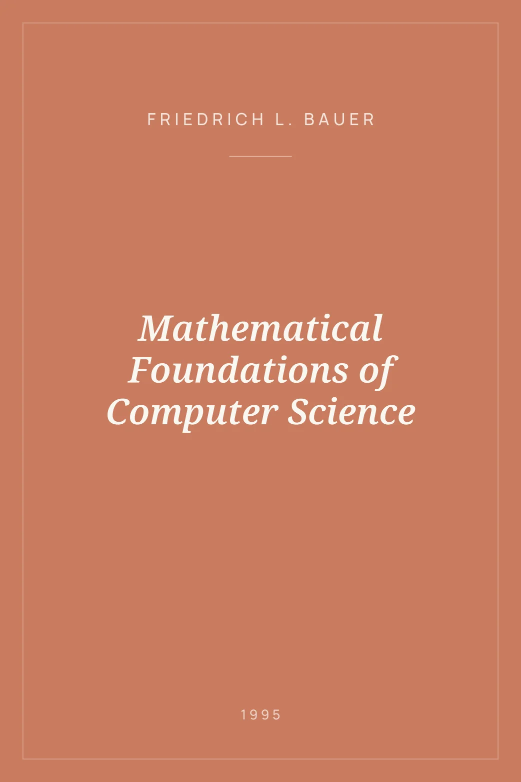 Portada de Mathematical Foundations of Computer Science