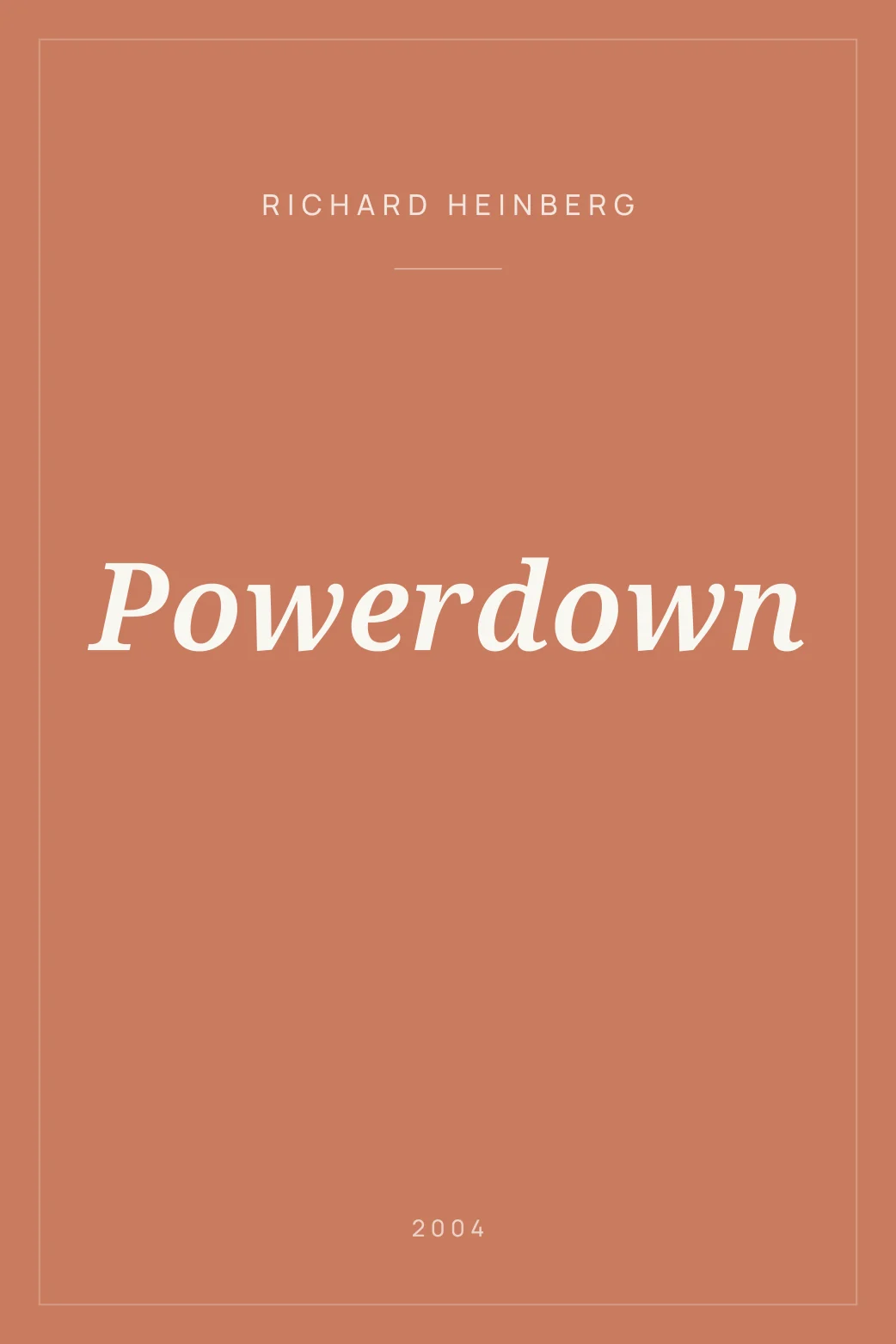 Portada de Powerdown