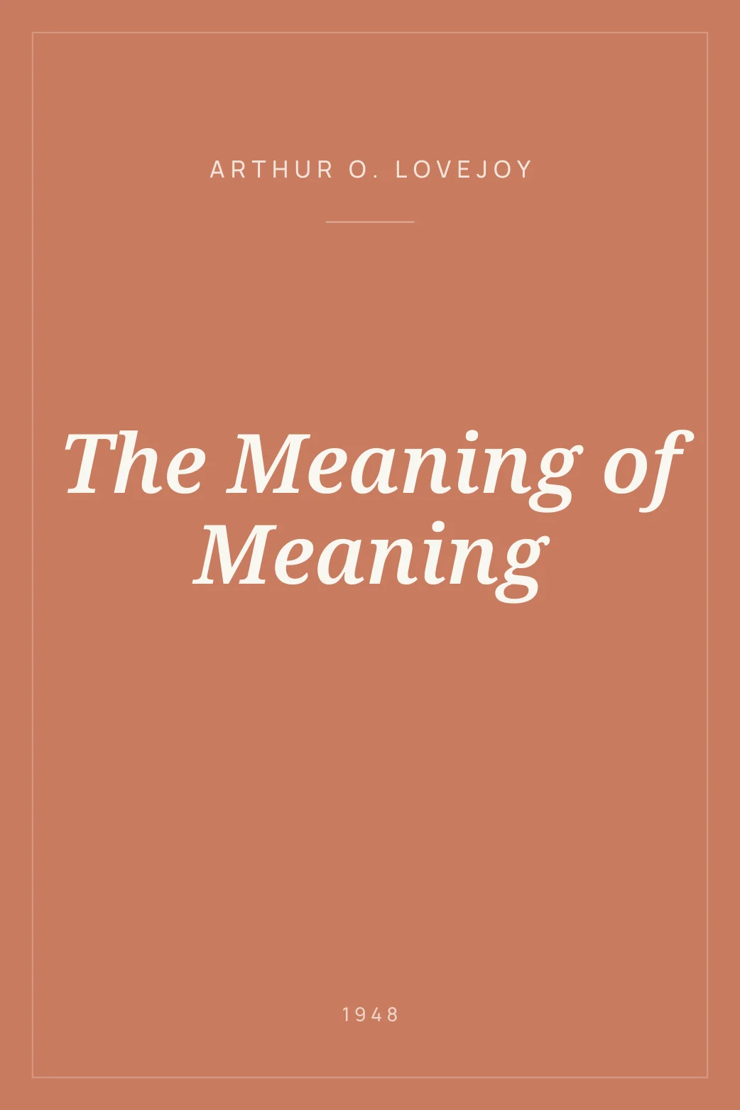 Portada de The Meaning of Meaning