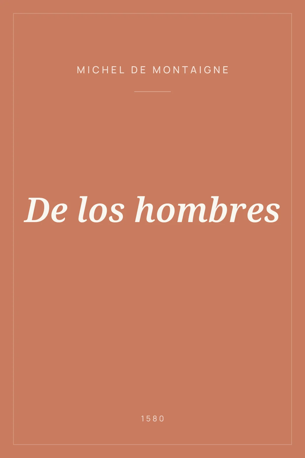 Portada de De los hombres