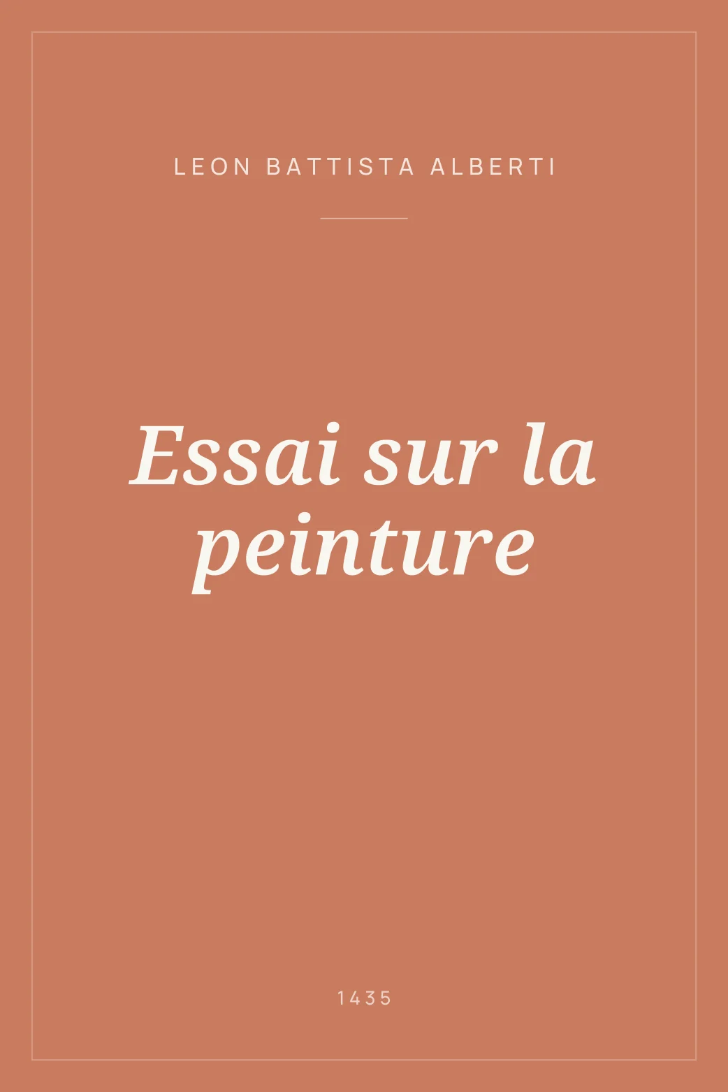 Portada de Essai sur la peinture