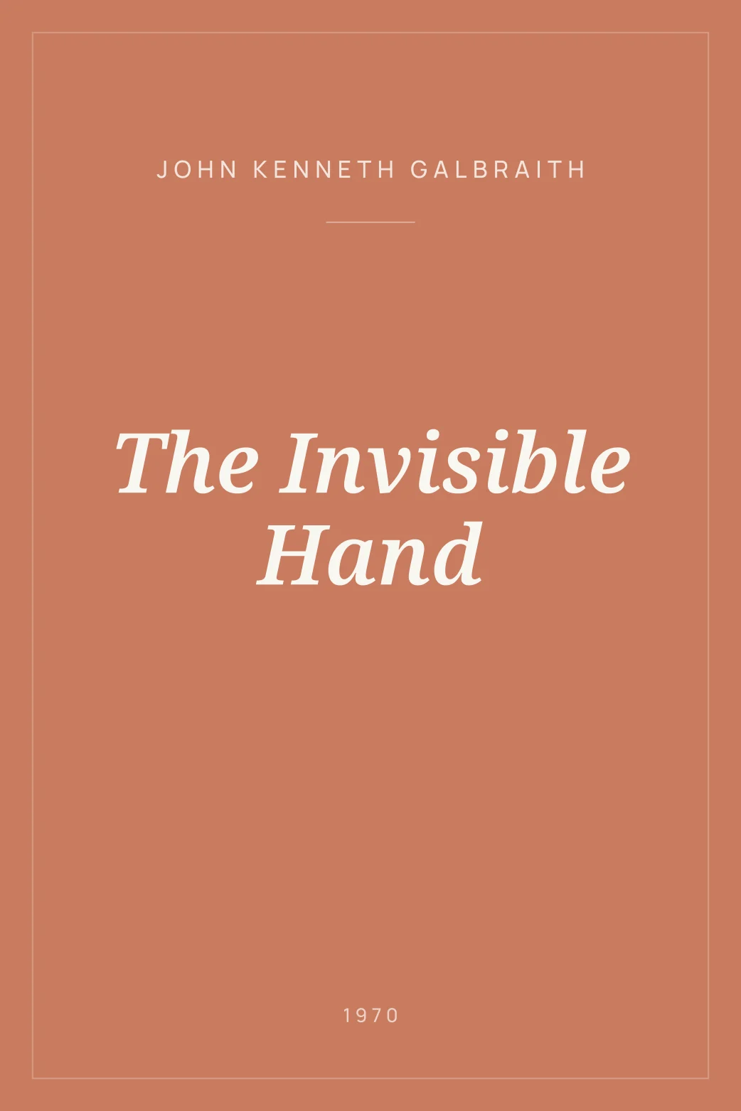 Portada de The Invisible Hand