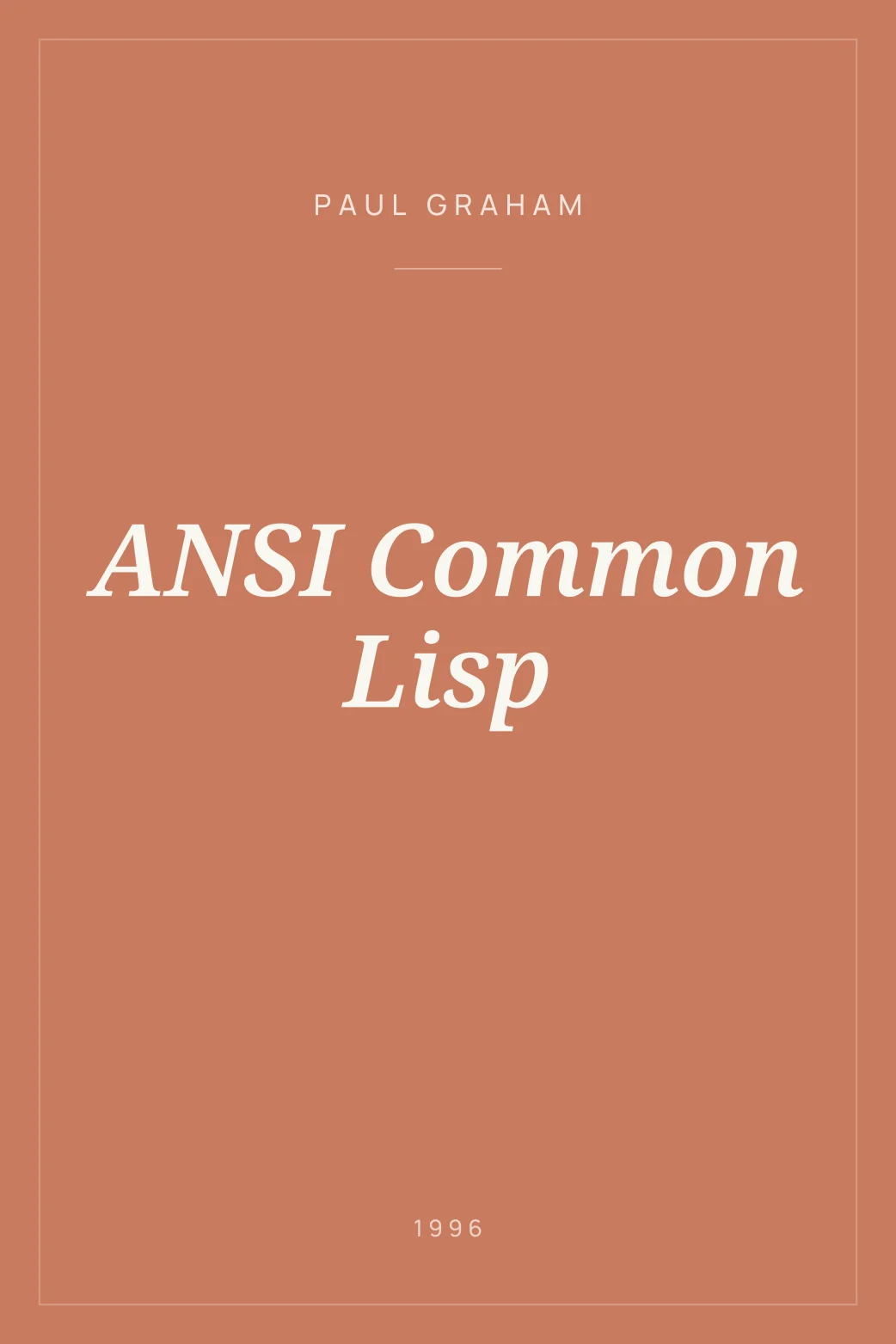 Portada de ANSI Common Lisp