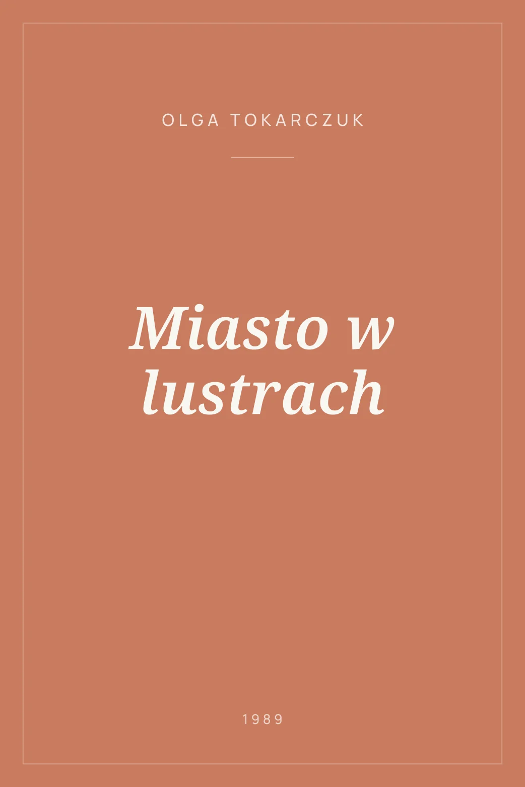 Portada de Miasto w lustrach