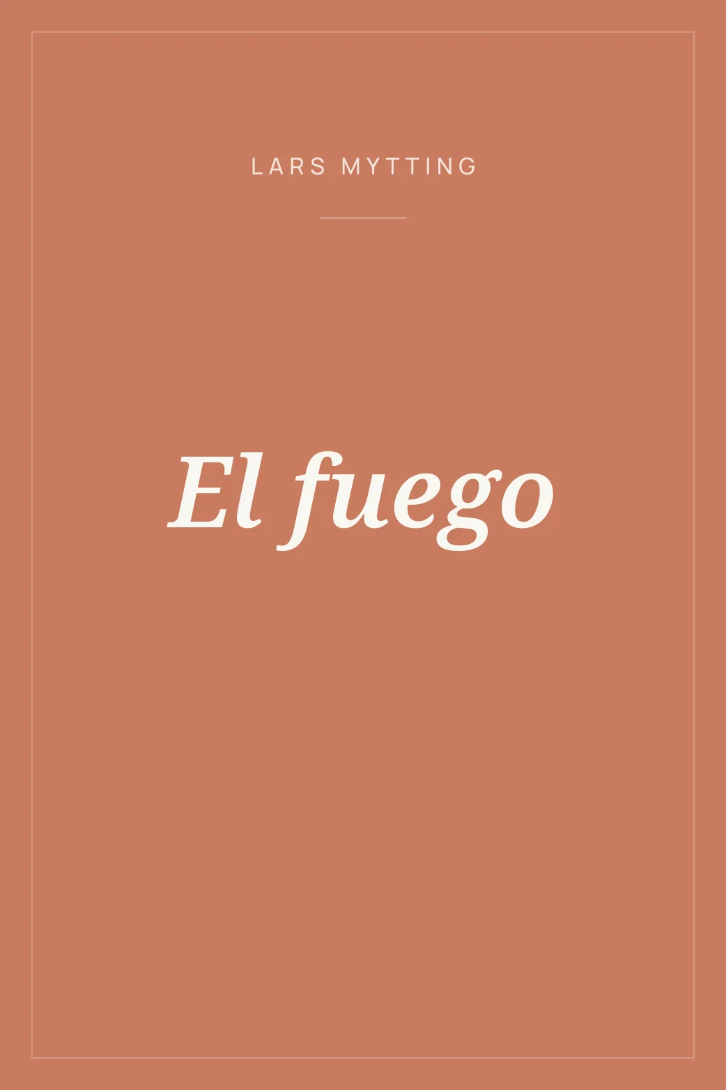 Portada de El fuego