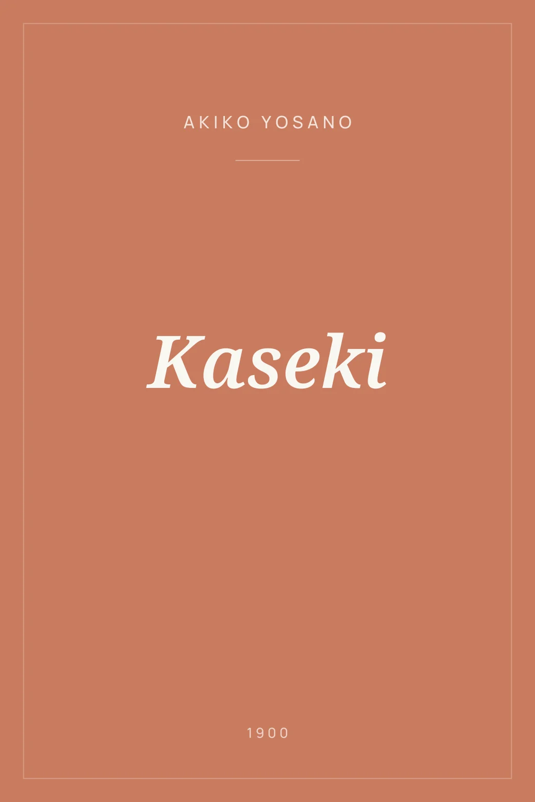 Portada de Kaseki
