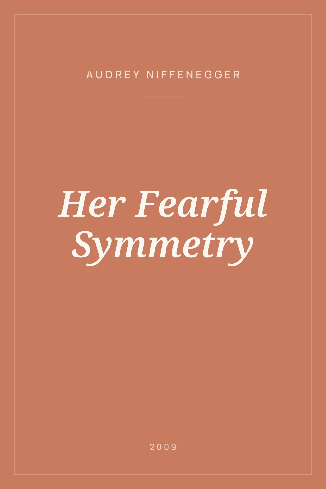 Portada de Her Fearful Symmetry