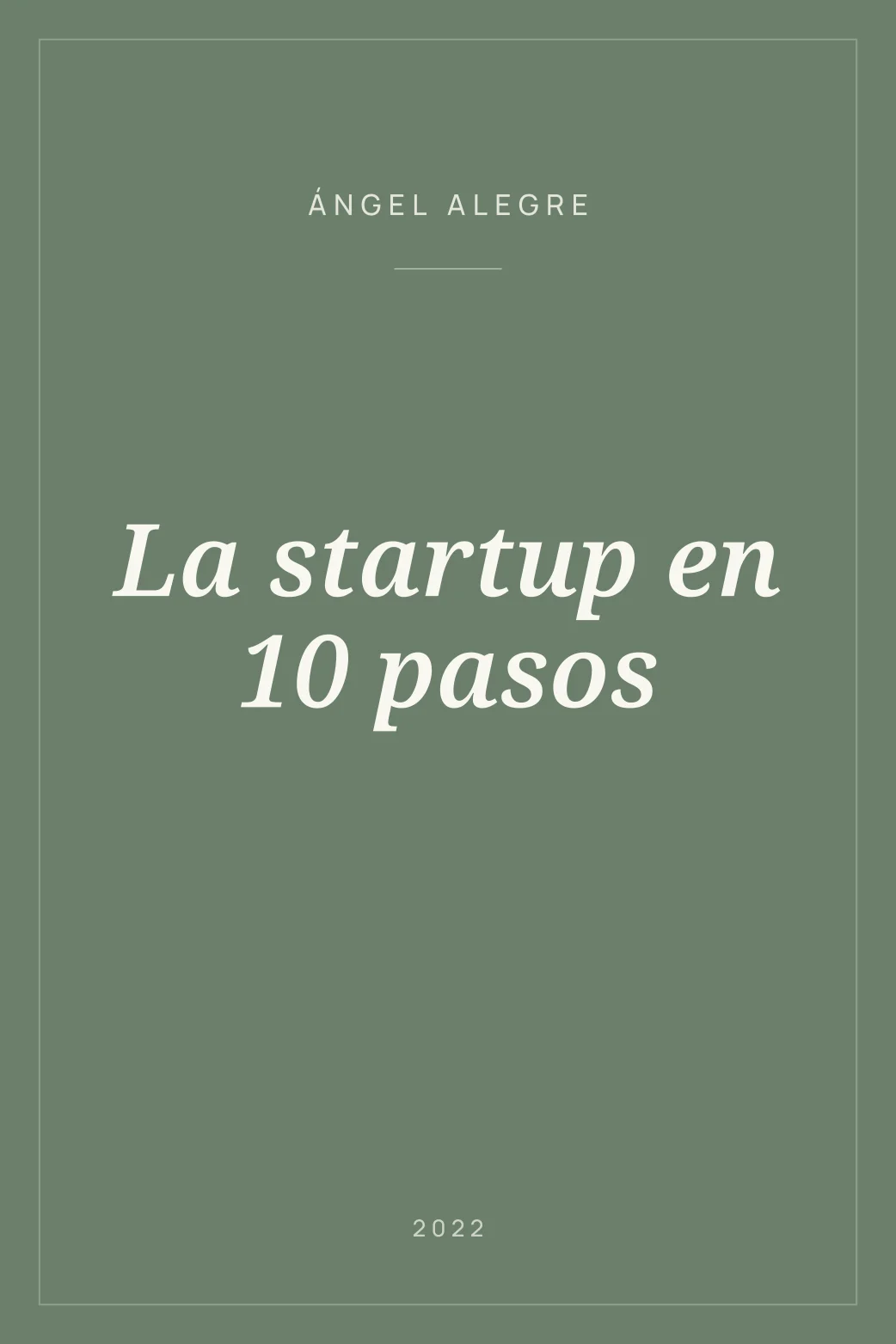 Portada de La startup en 10 pasos