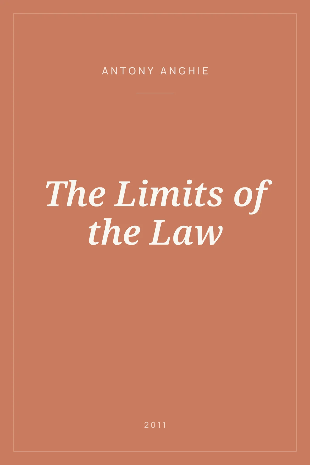 Portada de The Limits of the Law