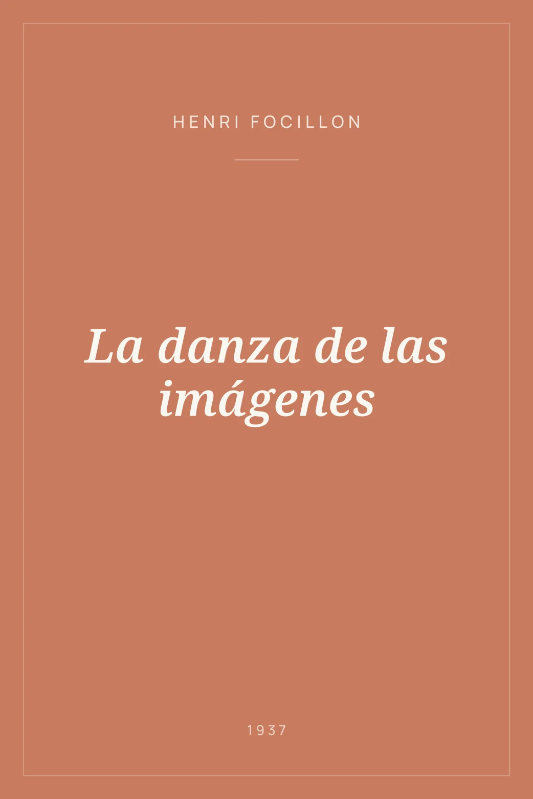 Portada de La danza de las imágenes