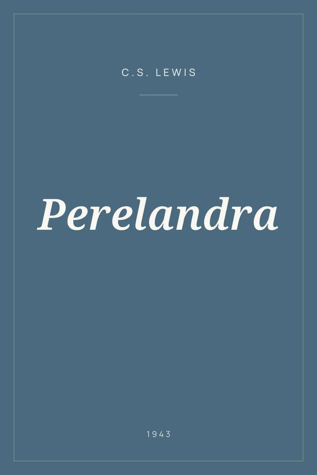 Portada de Perelandra