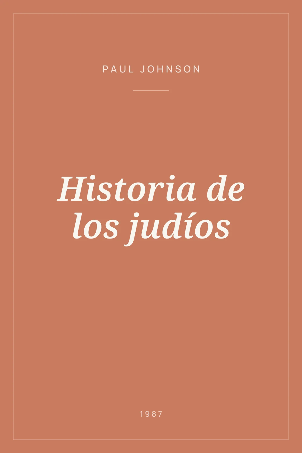 Portada de Historia de los judíos