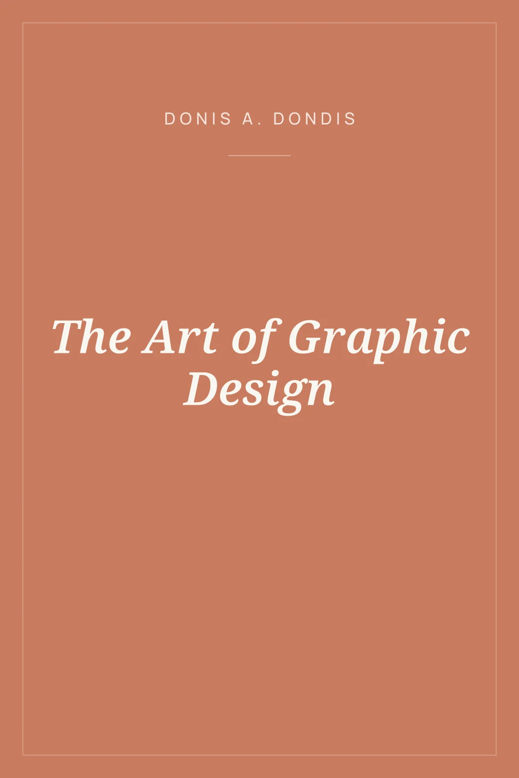 Portada de The Art of Graphic Design