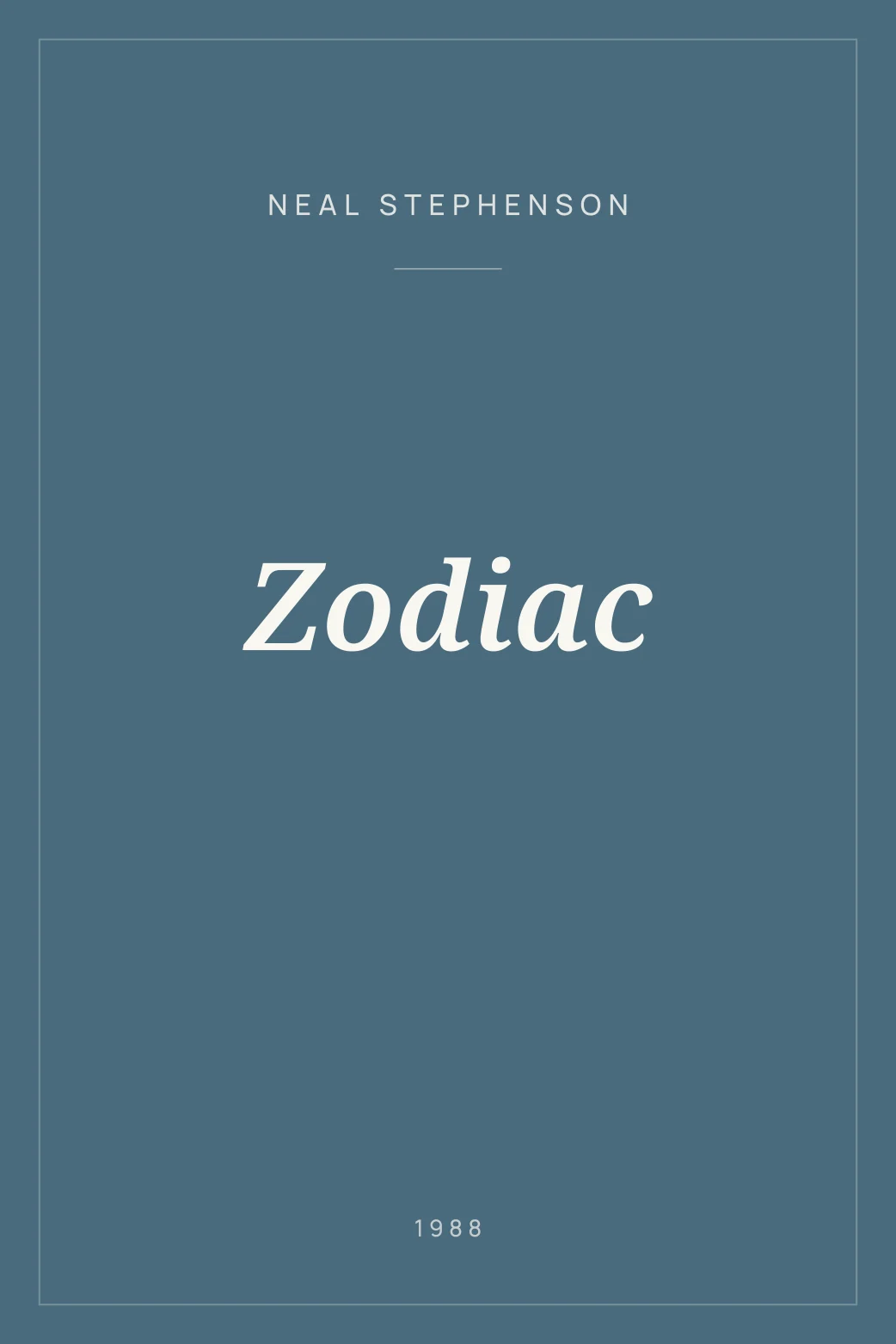 Portada de Zodiac