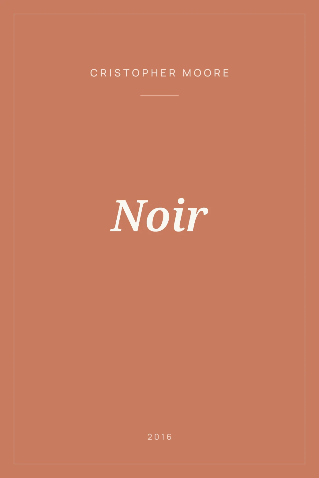 Portada de Noir