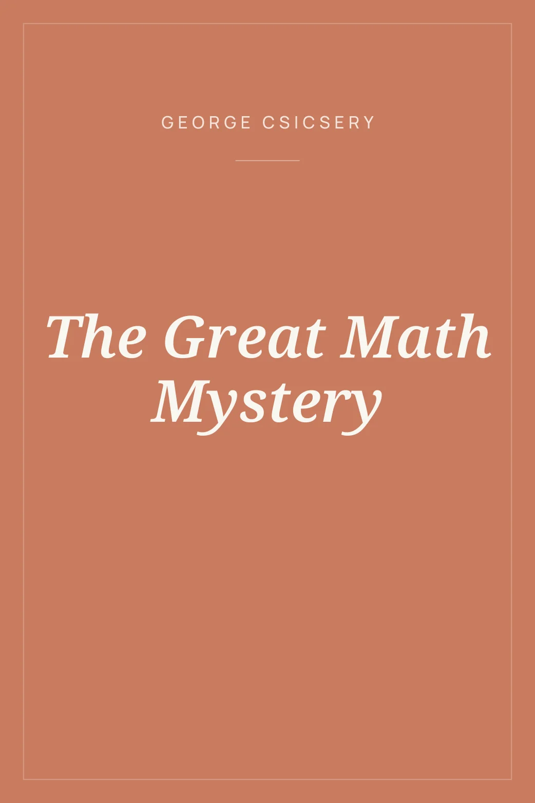 Portada de The Great Math Mystery
