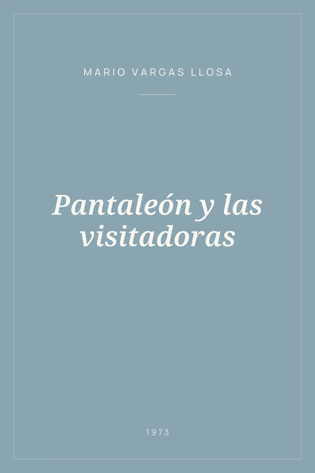 Portada de Pantaleón y las visitadoras