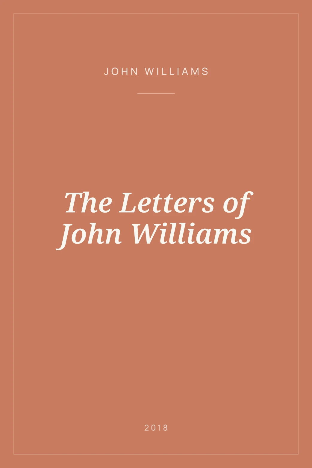 Portada de The Letters of John Williams