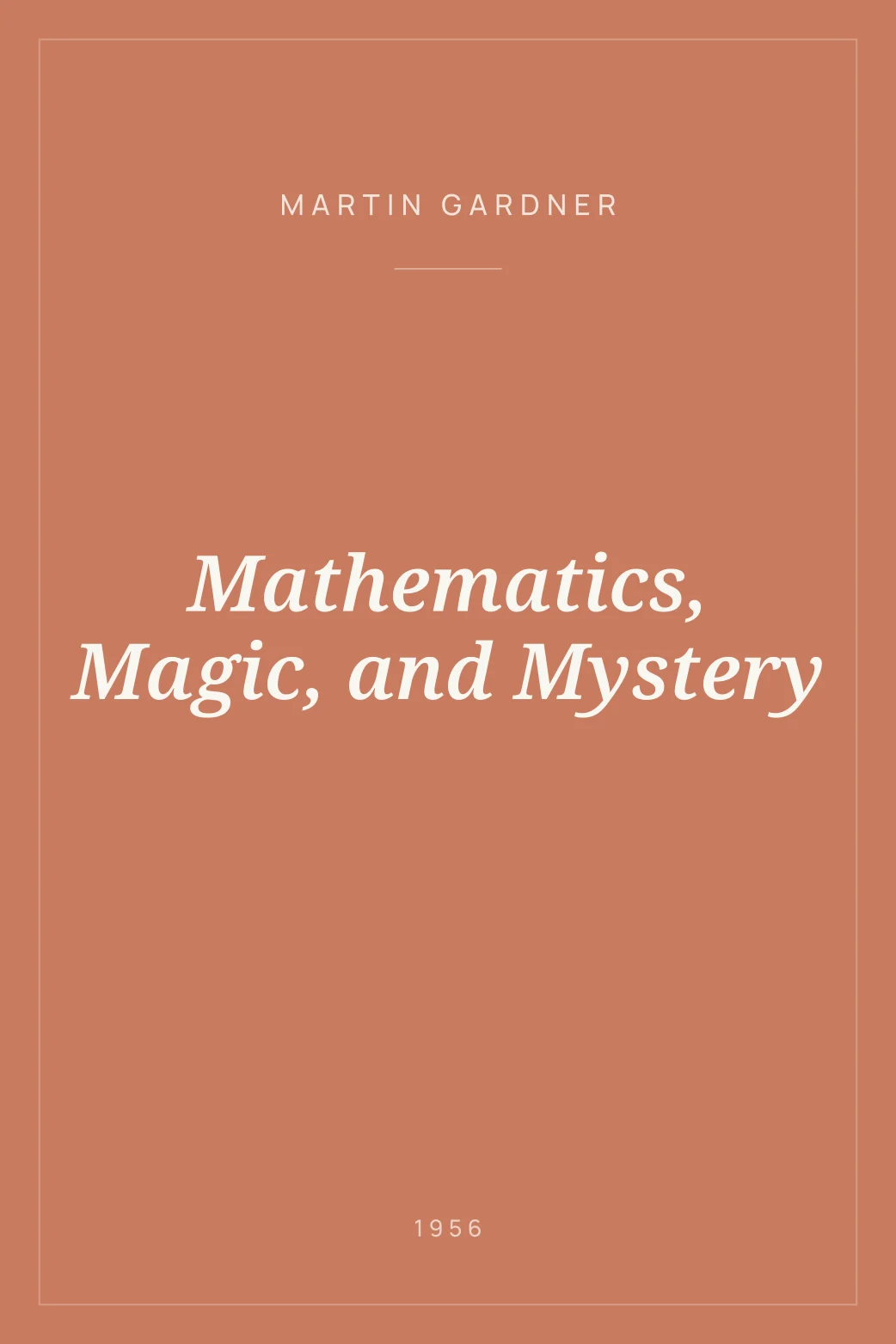 Portada de Mathematics, Magic, and Mystery