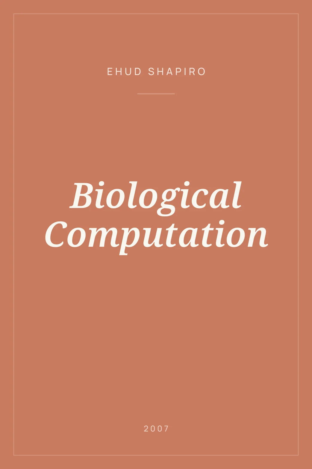 Portada de Biological Computation