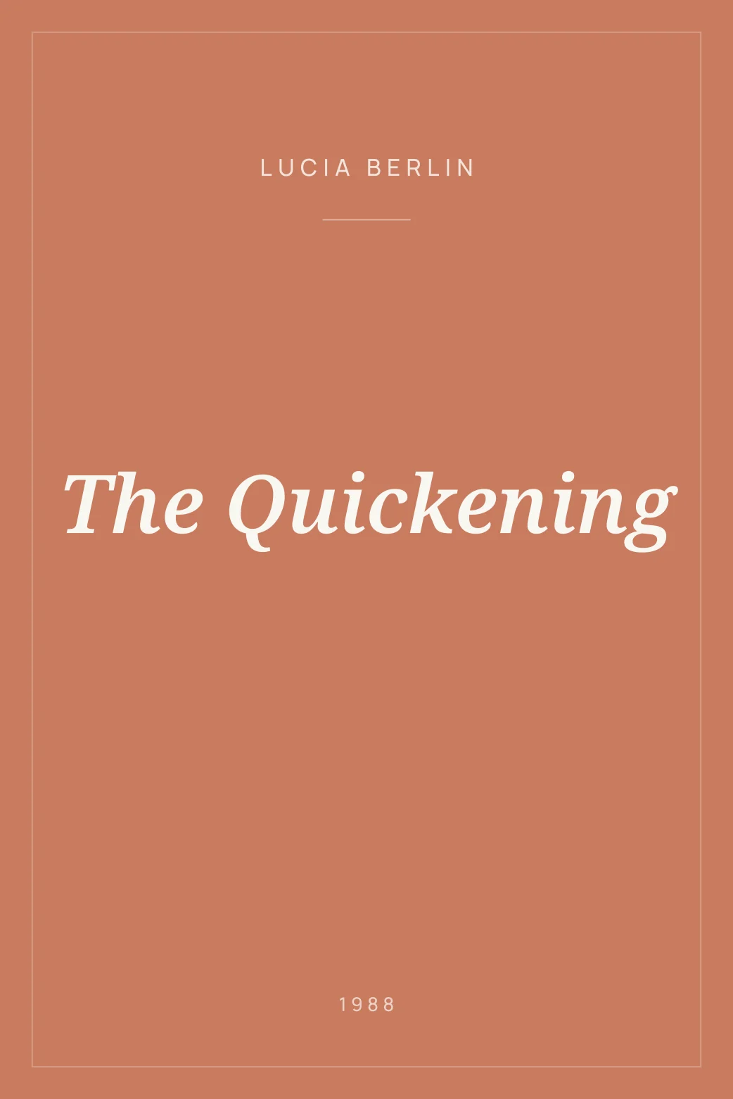 Portada de The Quickening