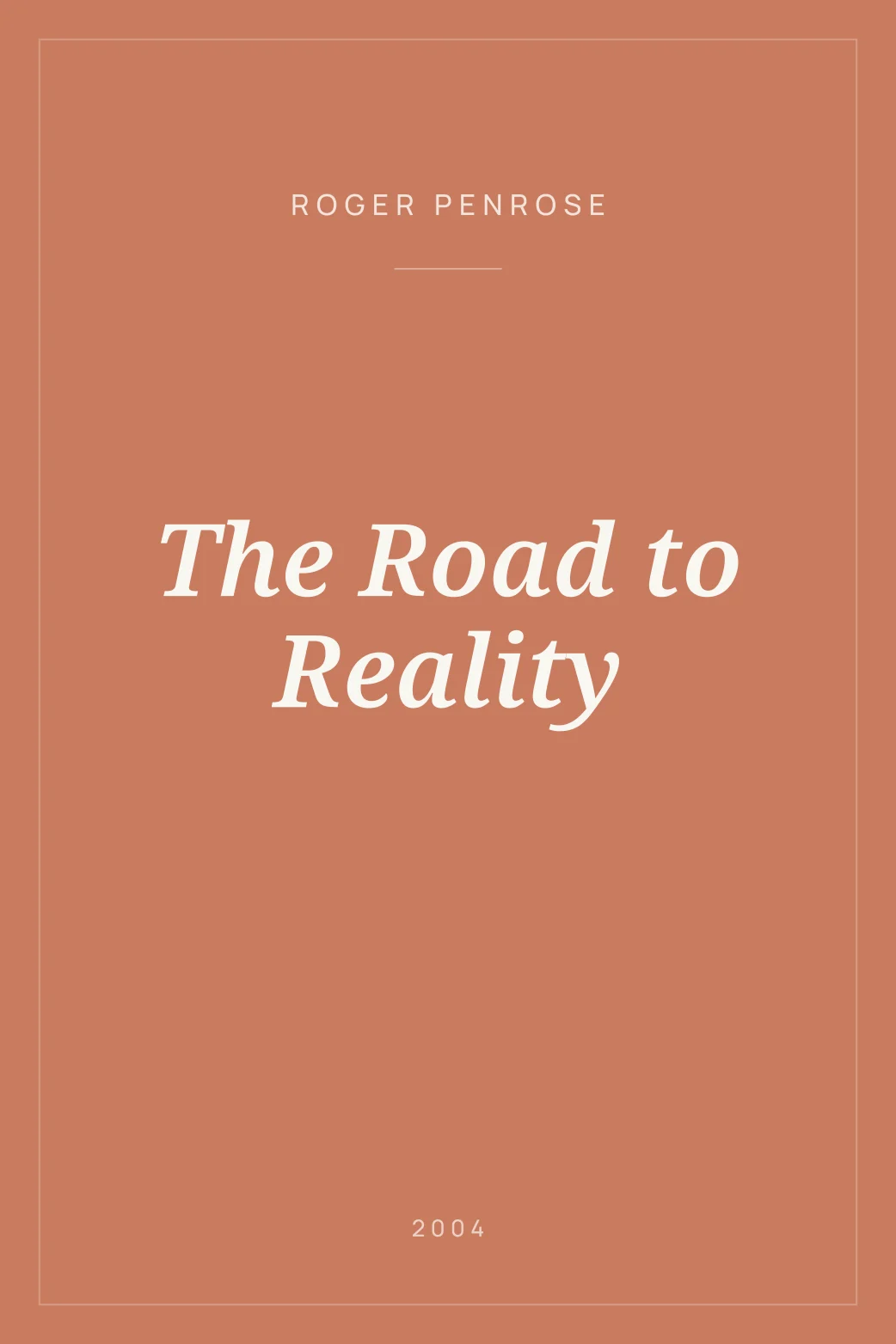Portada de The Road to Reality