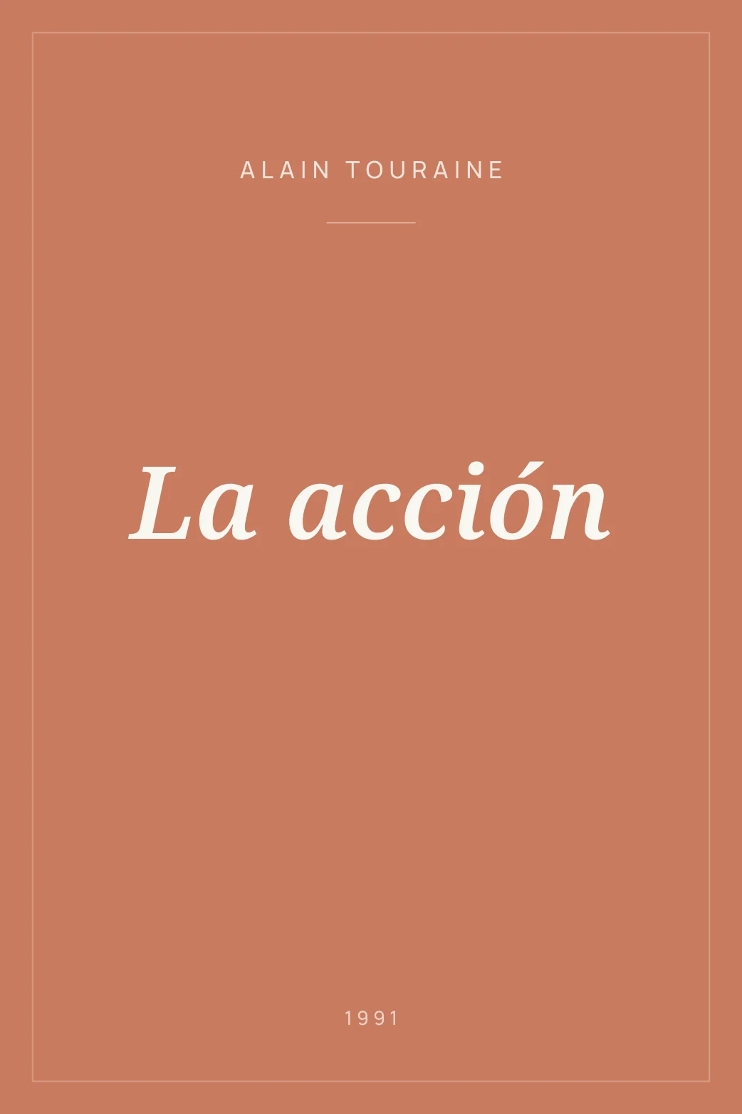 Portada de La acción