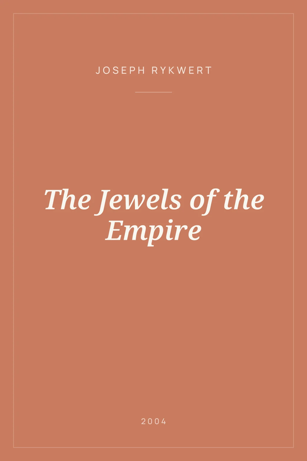 Portada de The Jewels of the Empire