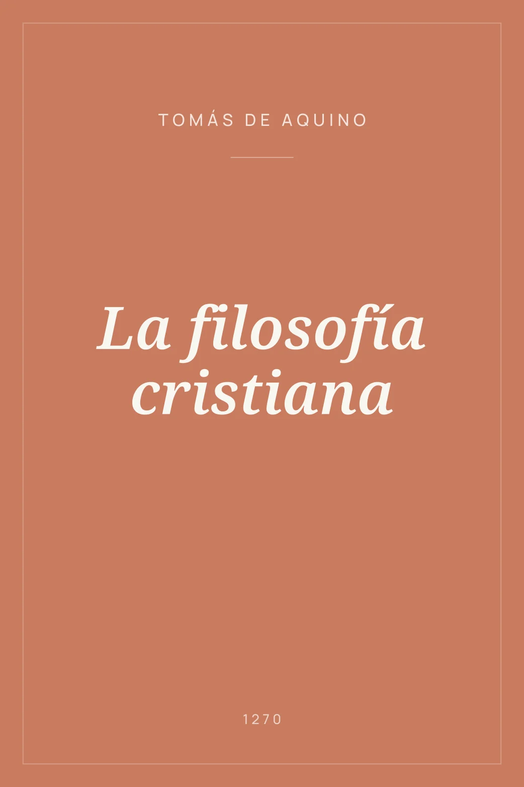 Portada de La filosofía cristiana