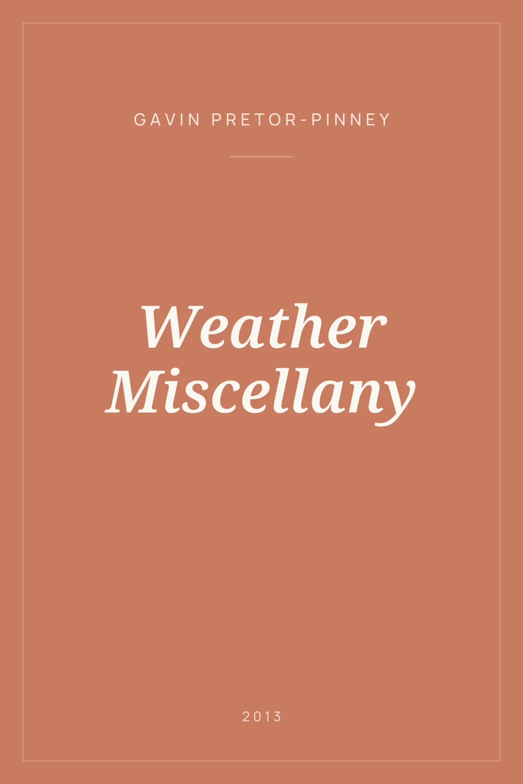 Portada de Weather Miscellany