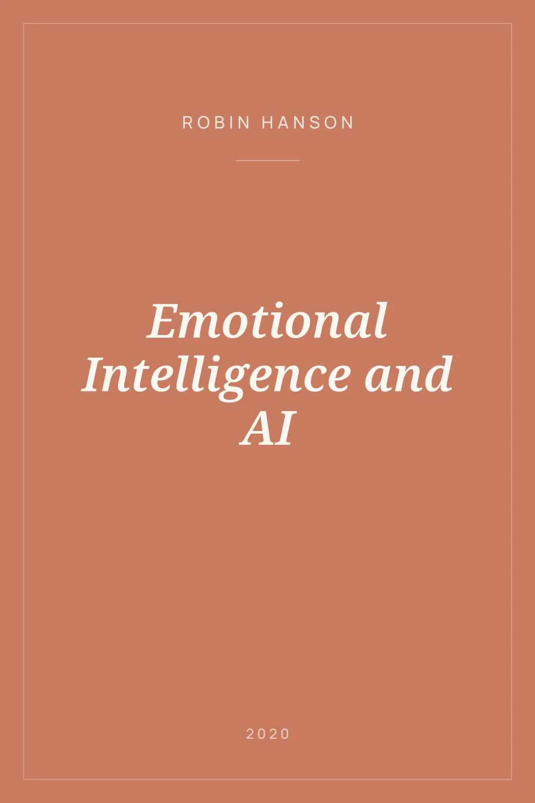 Portada de Emotional Intelligence and AI