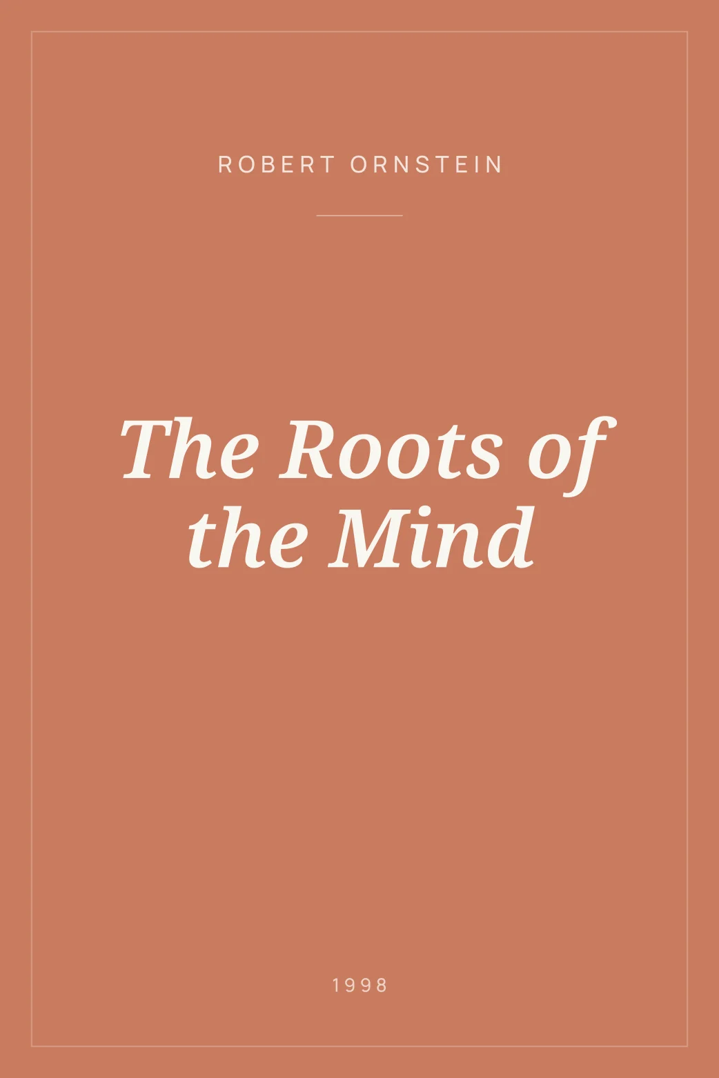 Portada de The Roots of the Mind