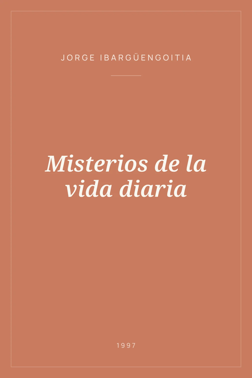 Portada de Misterios de la vida diaria