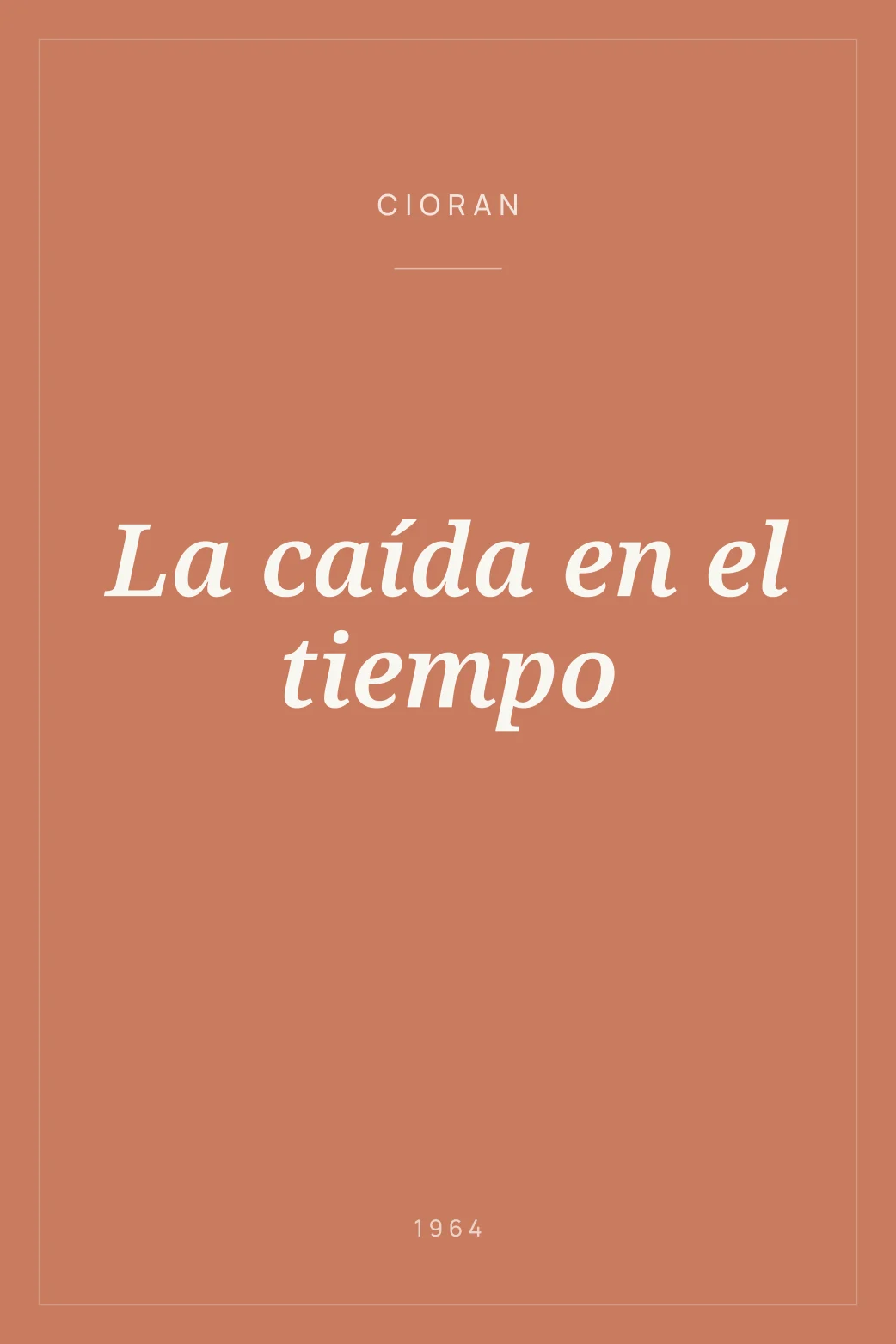 Portada de La caída en el tiempo