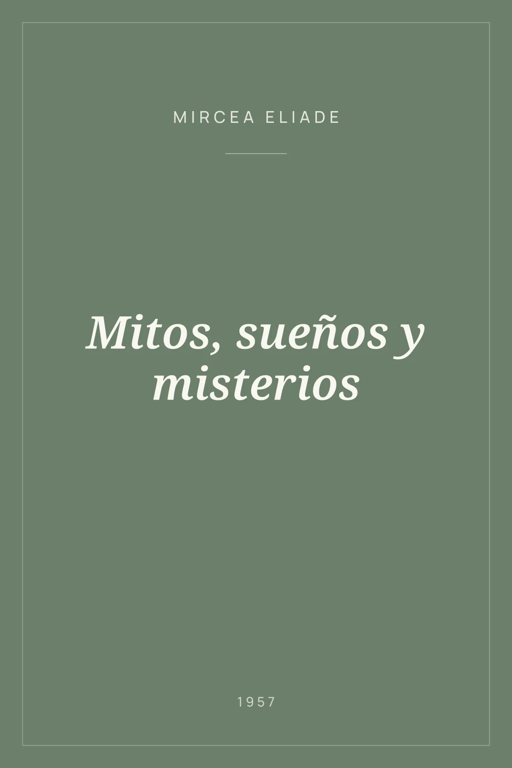 Portada de Mitos, sueños y misterios