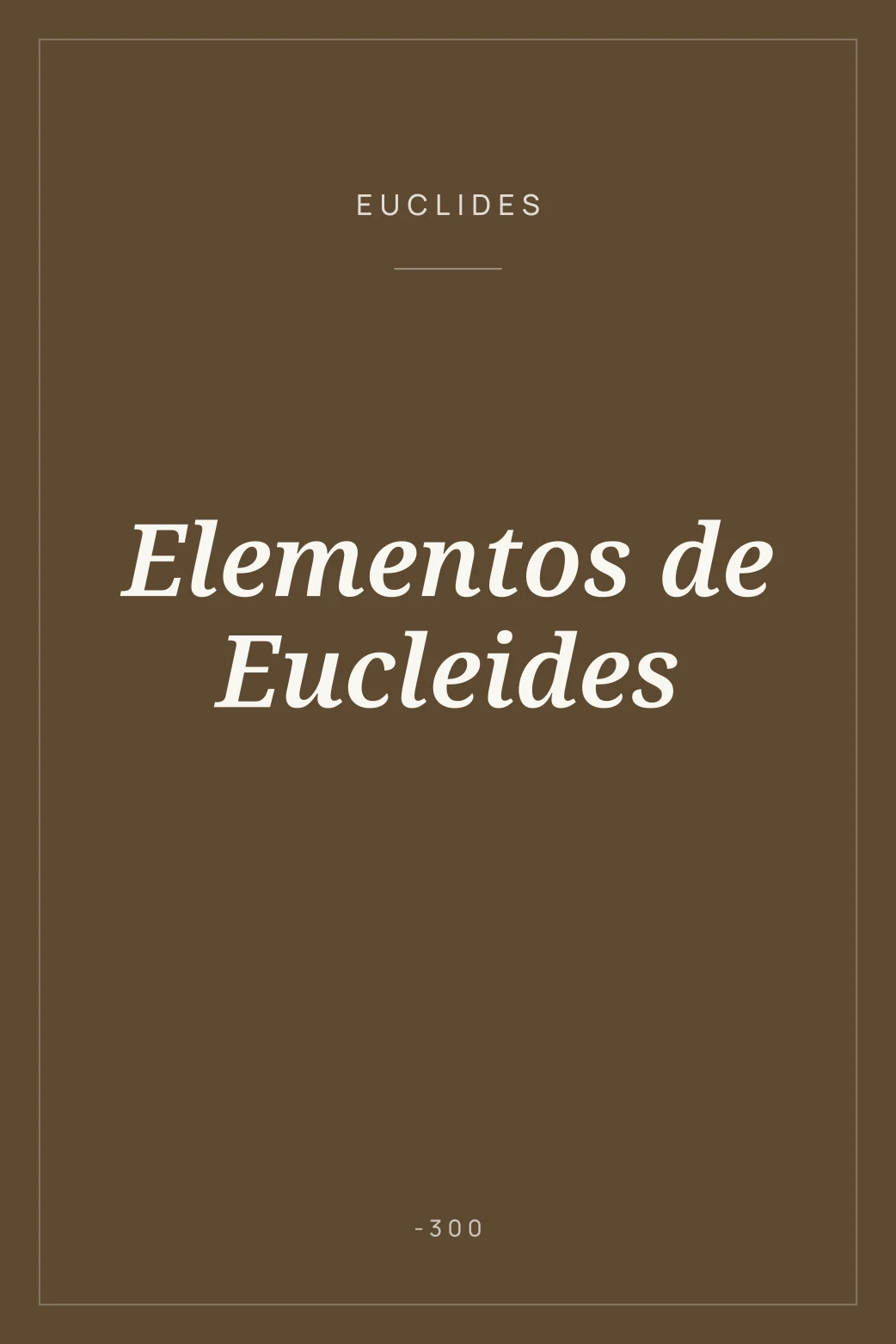 Portada de Elementos de Eucleides