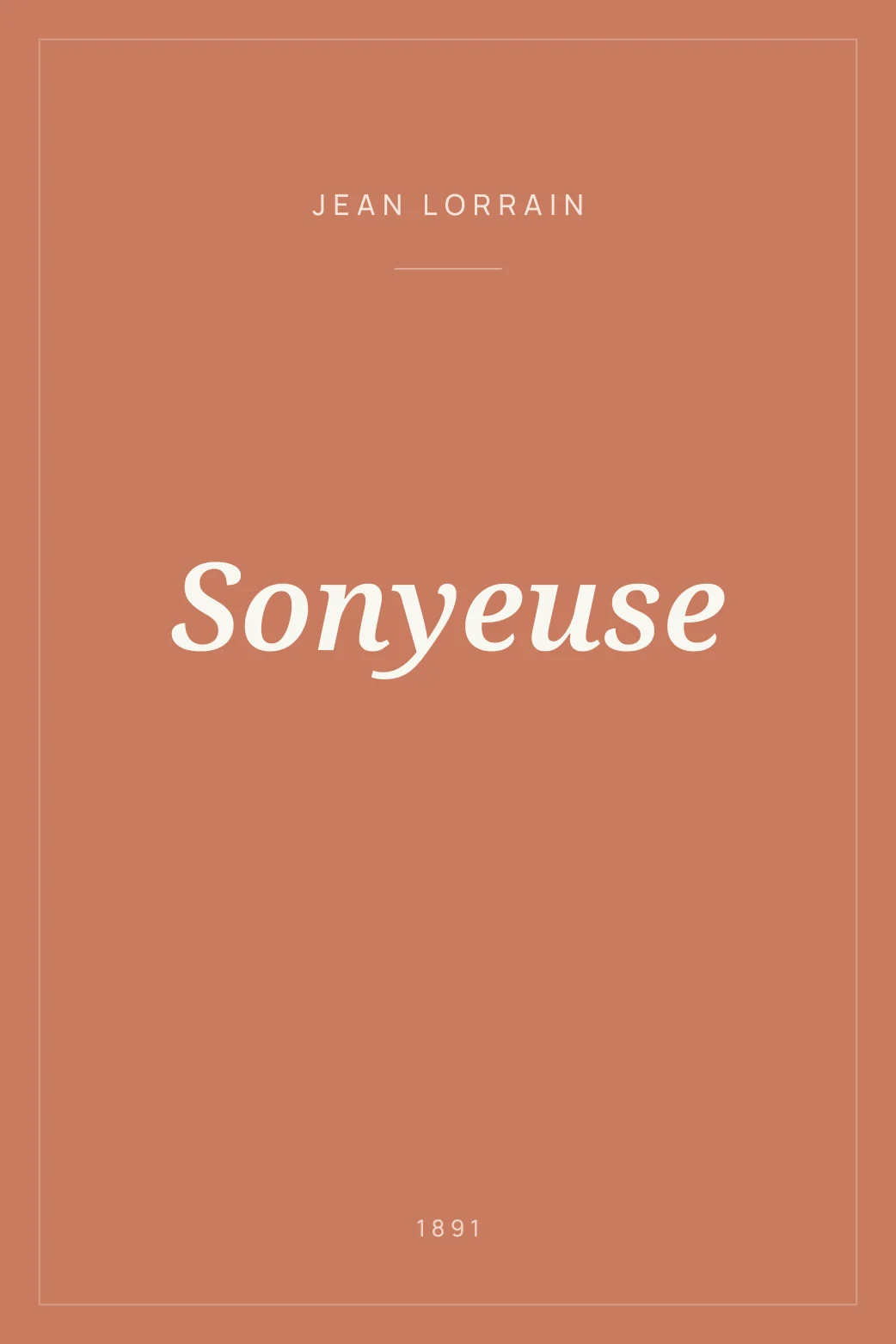 Portada de Sonyeuse