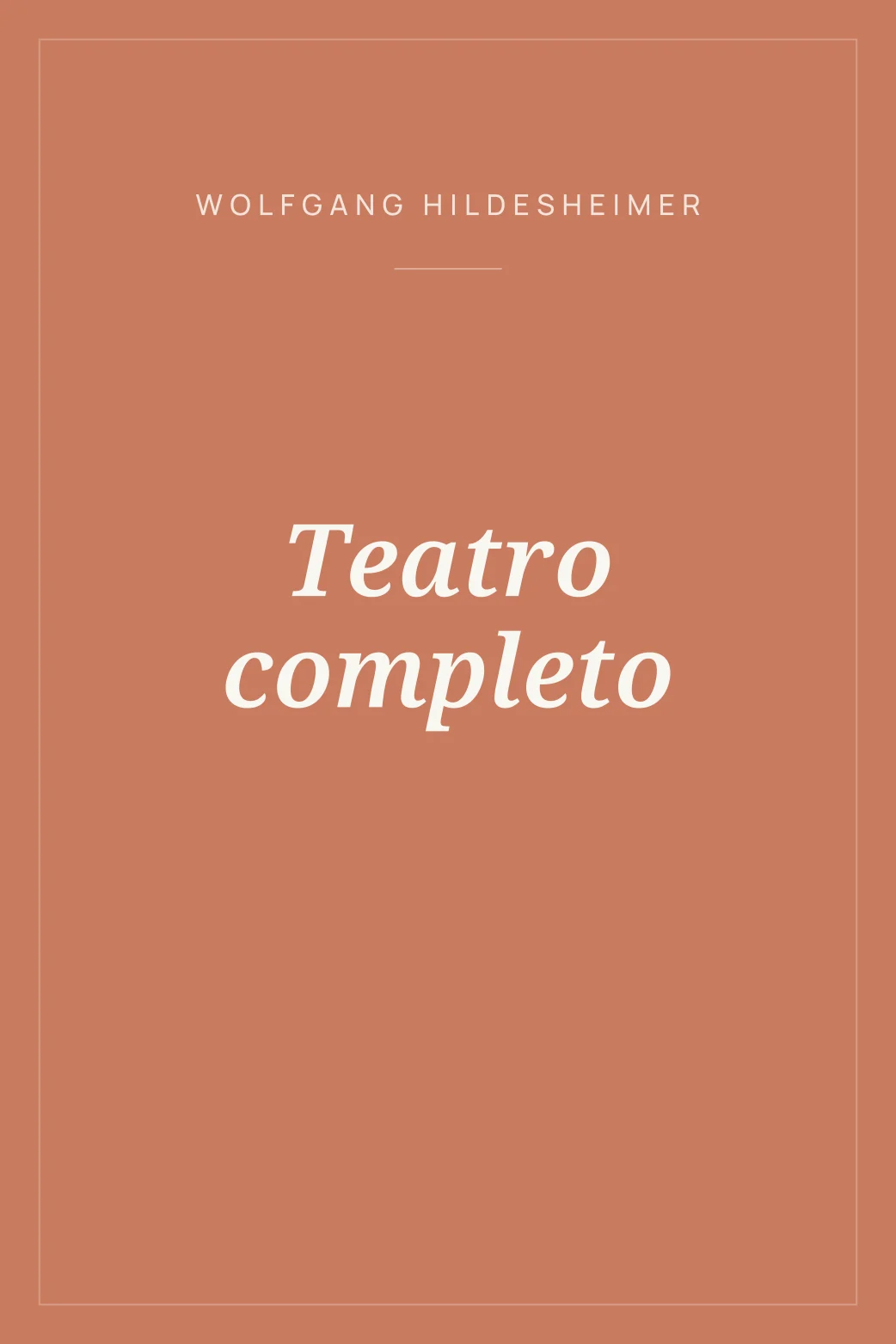 Portada de Teatro completo