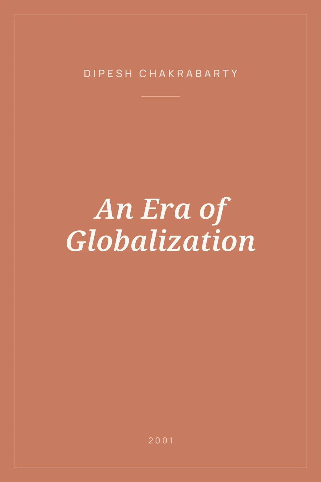 Portada de An Era of Globalization