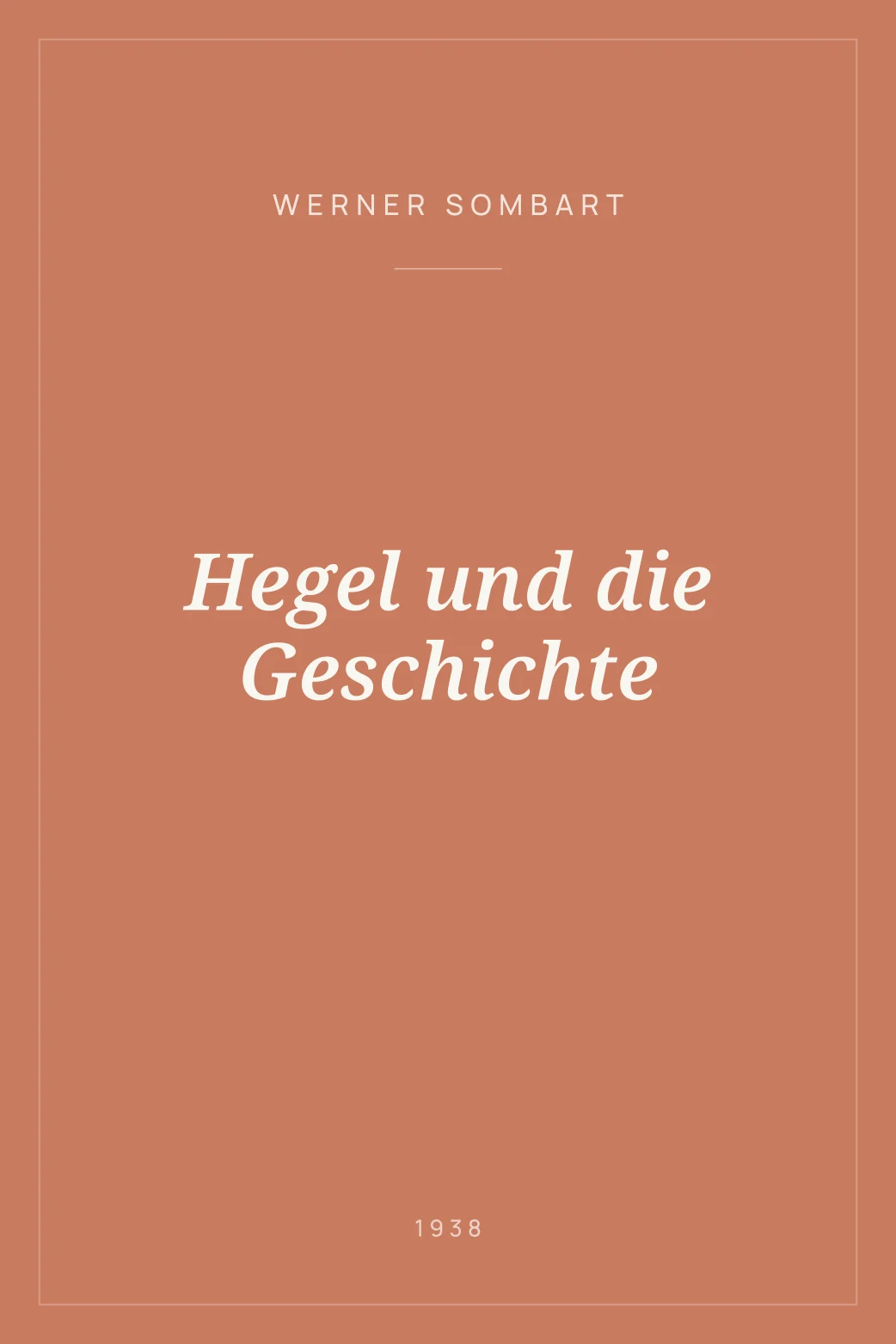 Portada de Hegel und die Geschichte