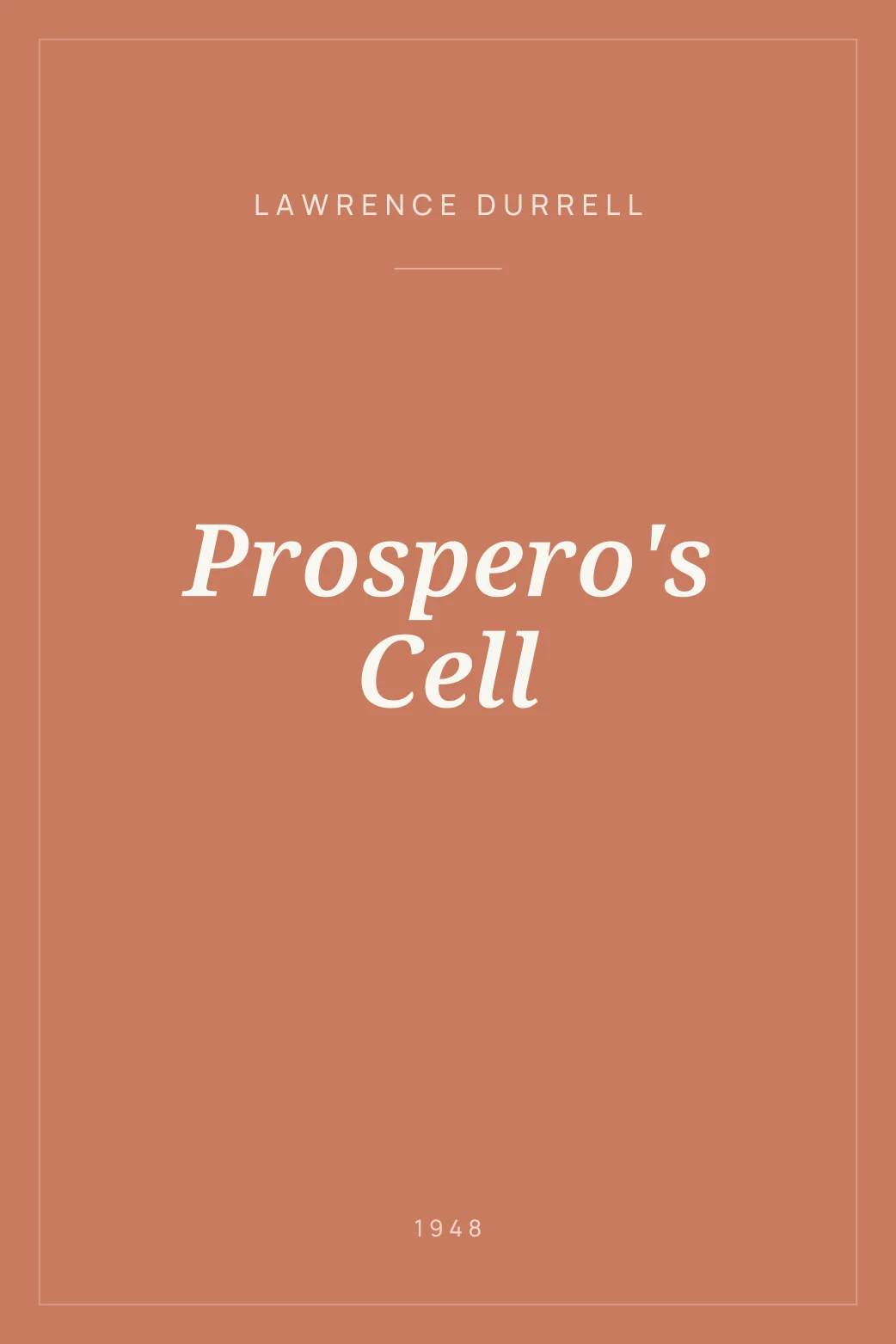 Portada de Prospero's Cell