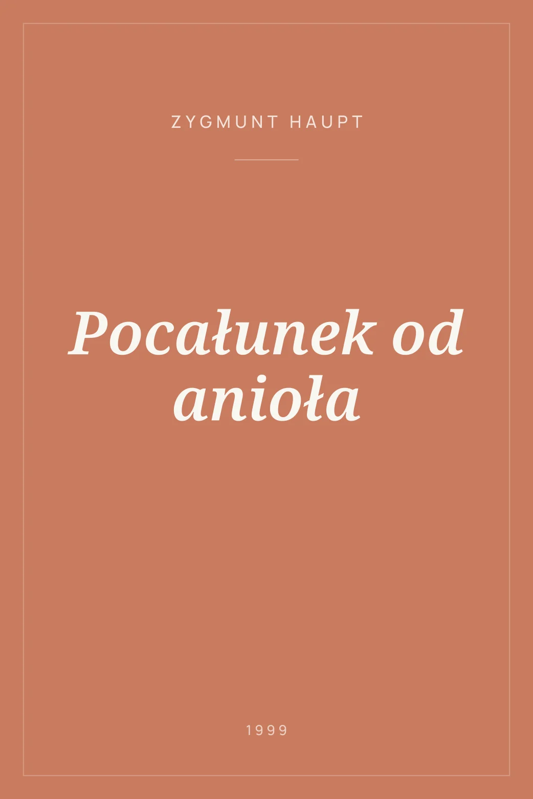 Portada de Pocałunek od anioła