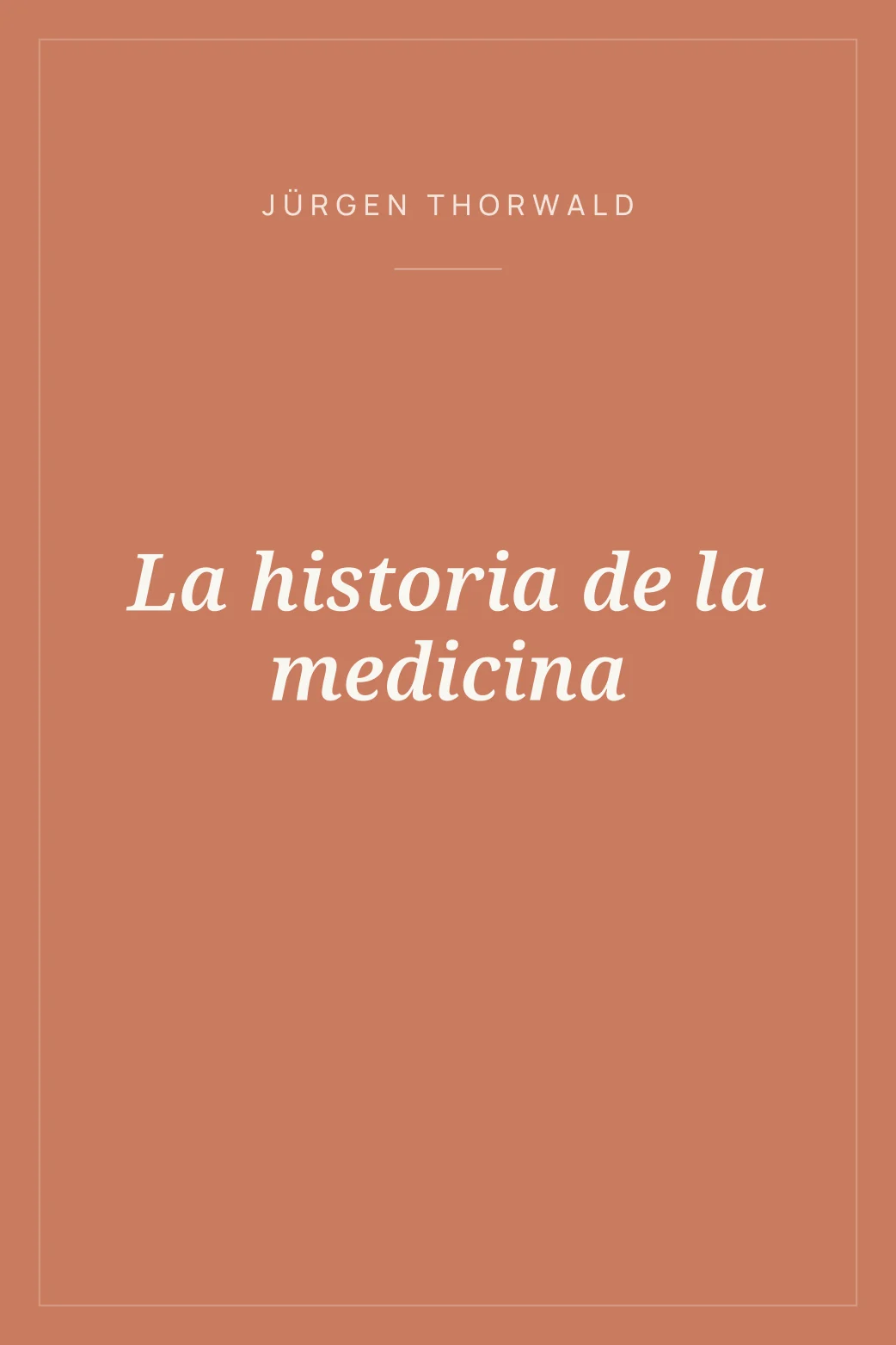 Portada de La historia de la medicina