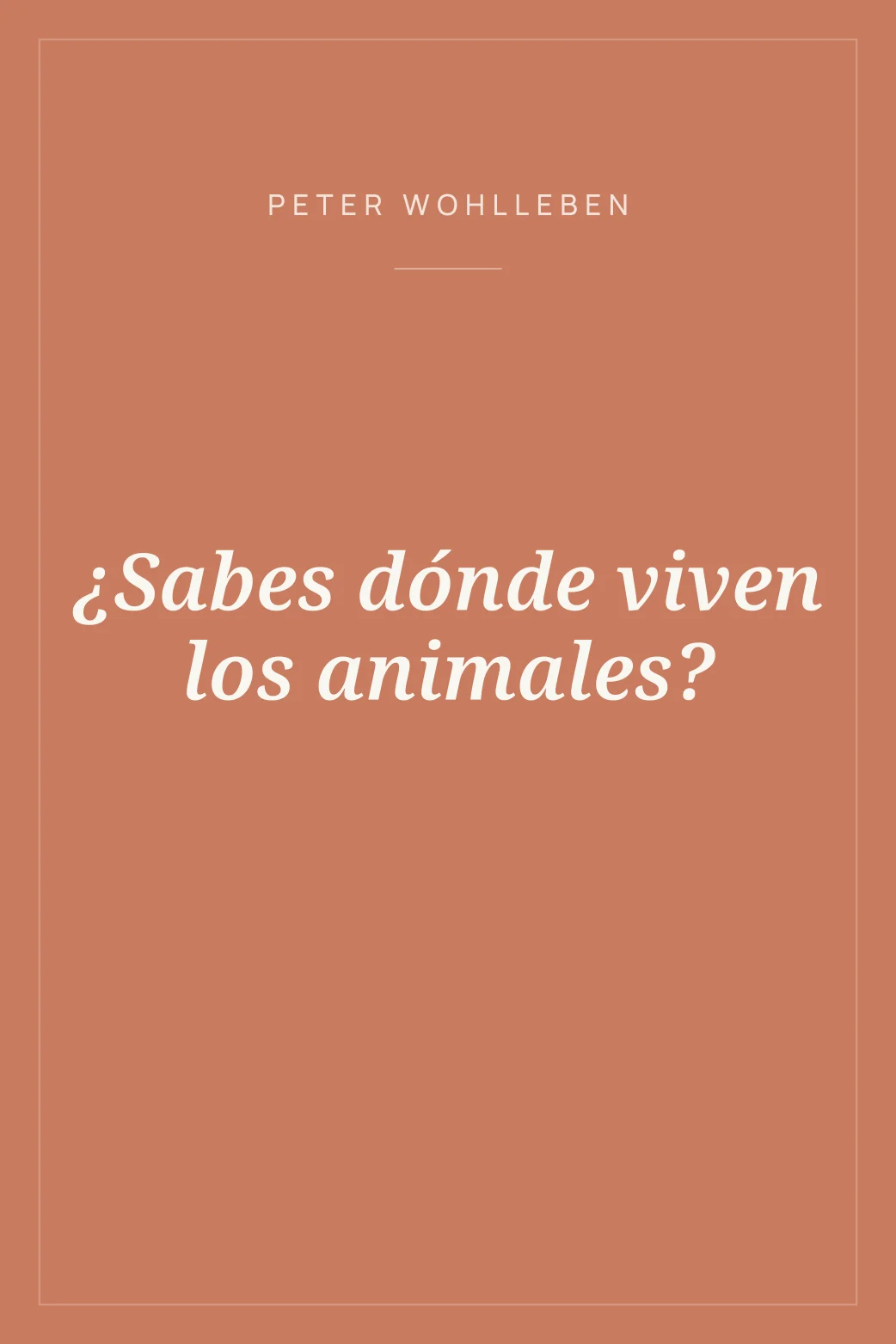 Portada de ¿Sabes dónde viven los animales?