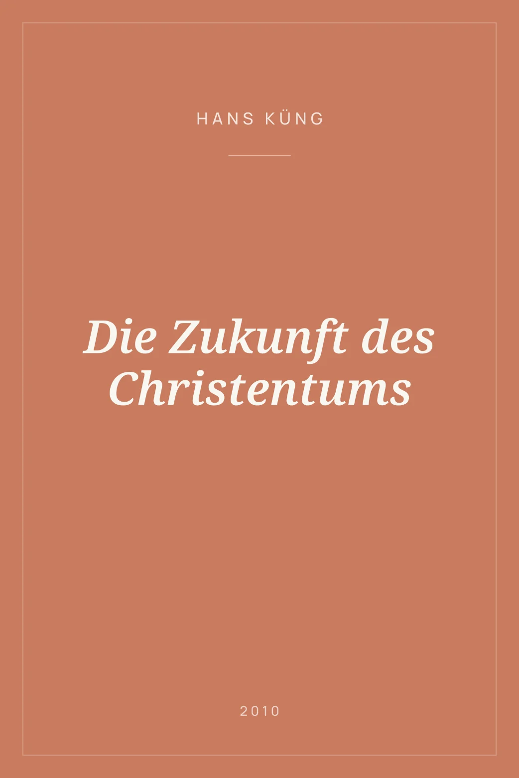 Portada de Die Zukunft des Christentums
