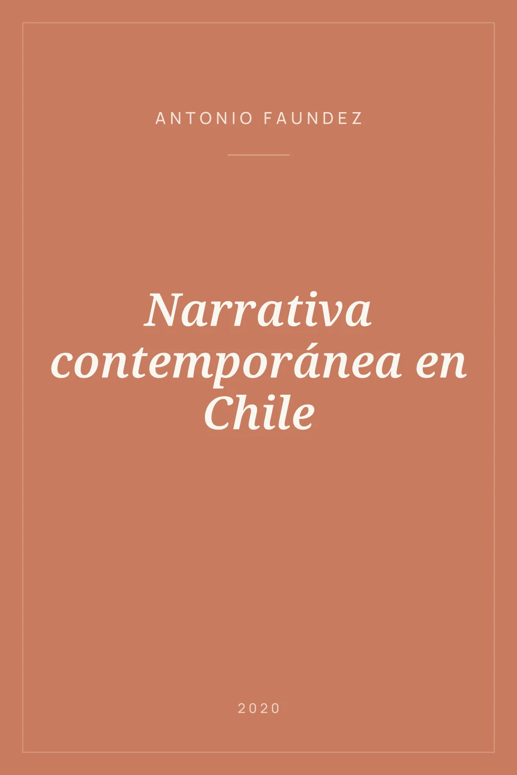 Portada de Narrativa contemporánea en Chile