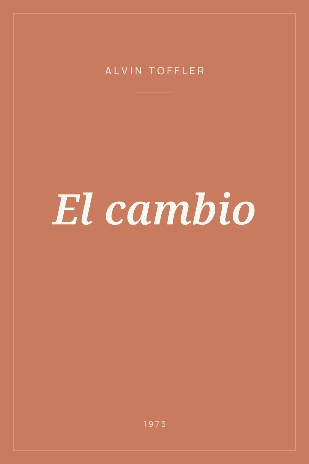 Portada de El cambio
