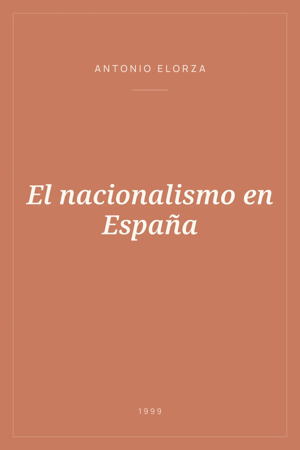 Portada de El nacionalismo en España