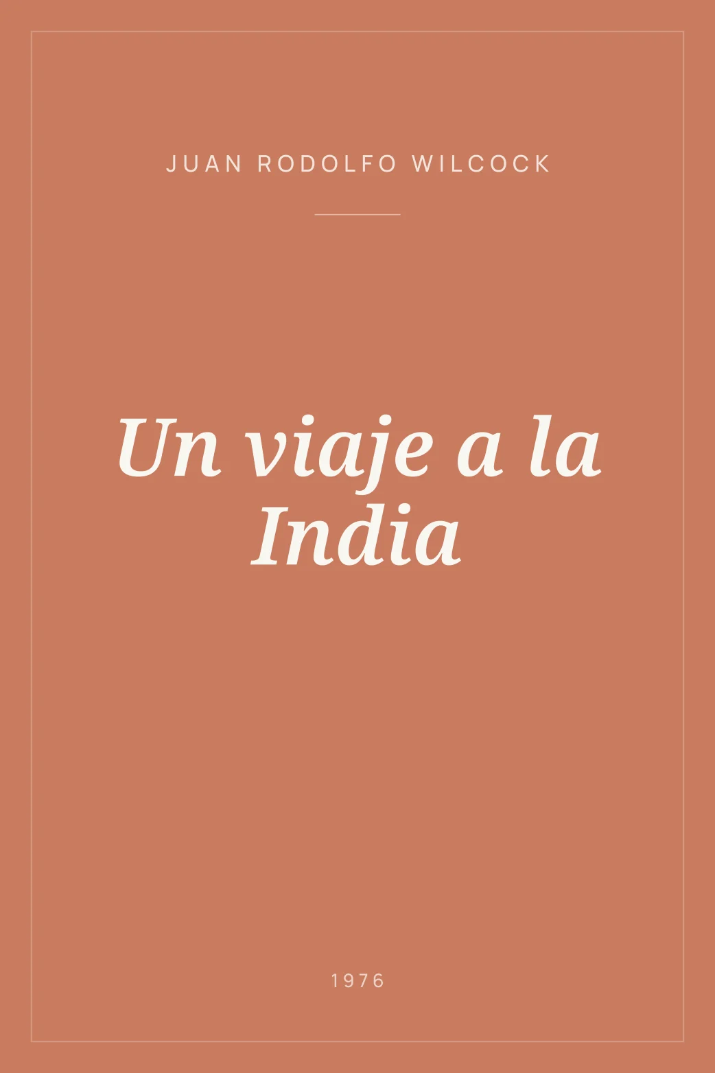 Portada de Un viaje a la India