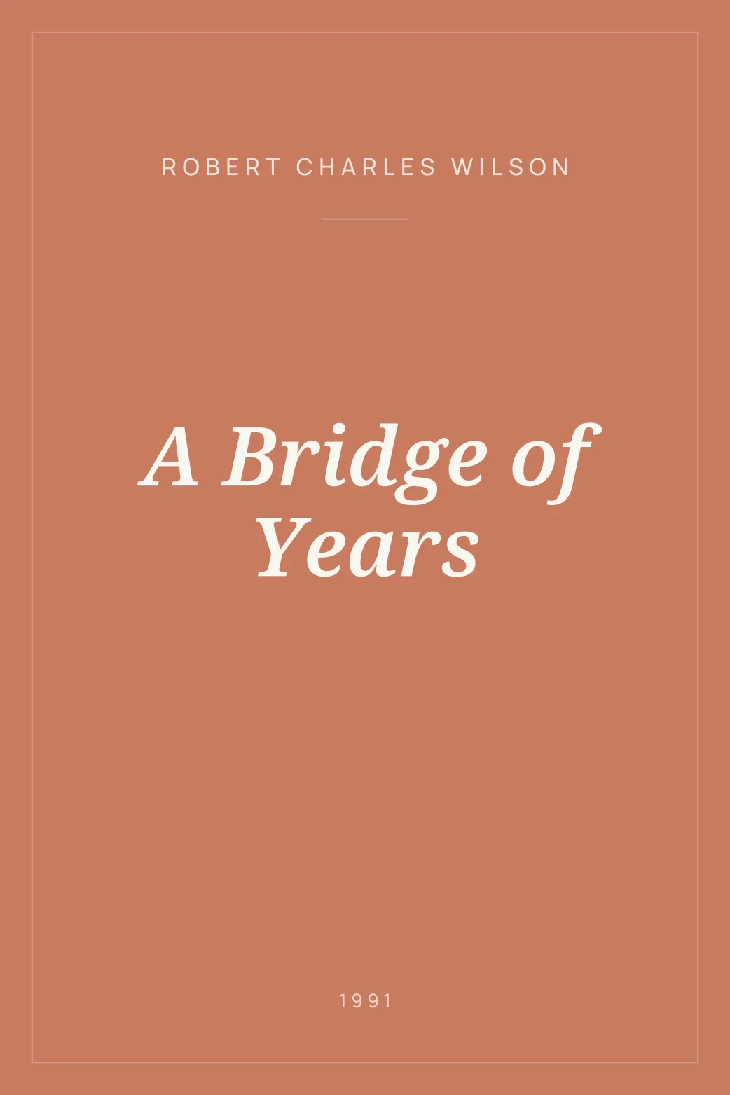 Portada de A Bridge of Years